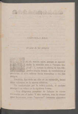 Capítulo XXII - El peor de los peligros