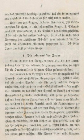 5-70 Die johanneische Frage