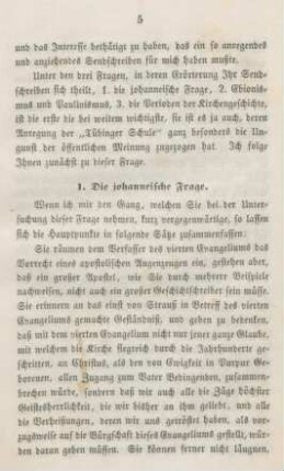 5-70 Die johanneische Frage