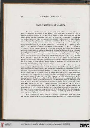 3.Ser. 5.1925: Dordrecht's monumenten