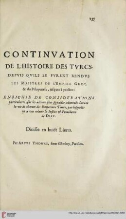Continuation de l'histoire des Turcs