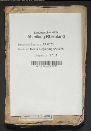 Karl Freiherr von Kinsky gegen Freifrau von Cloudt zu Lauersfort betreffend Erbteilung wegen des Hauses Teervoort.