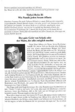 Der gute Geist von Selcuk oder der Mann, der alles möglich machte