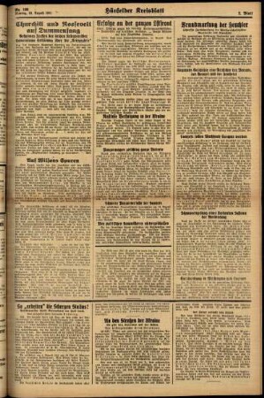 Zweite Ausgabe vom Montag, den 18. August 1941.