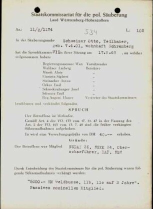 Schweizer, Otto