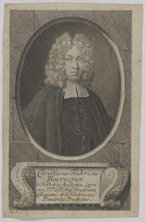 Bildnis des Christianus Fridericus Boernerus