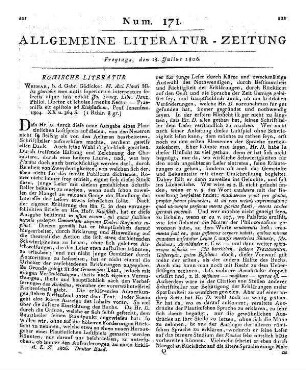 Tasso, T.: Aminta, favola boschereccia. Prefazione dell' abbate P. Serassi. E con traduzione tedesca a canto. Zwickau, Leipzig: Schumann 1803 Text ital. u. dt.
