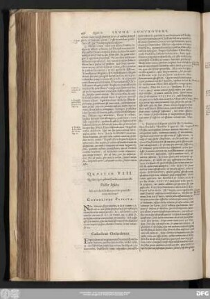 Quaestio VIII. Qui sint ii pro quibus Christus mortuus est