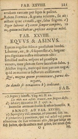 Fab. XXVIIII. Eqvvs & Asinvs