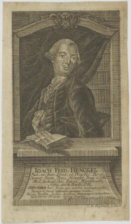 Bildnis des Ioach. Frid. Henckel