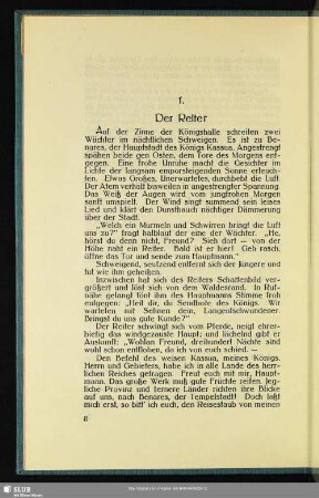 1. Der Reiter