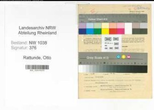 Entnazifizierung Otto Rattunde , geb. 22.04.1901 (Bankbeamter)