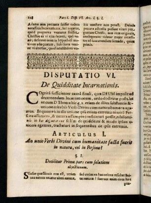 128-145, Disputatio VI. De Quidditate Incarnationis.