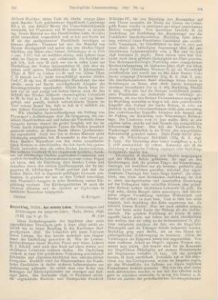 393-395 [Rezension] Beyschlag, Willibald, Aus meinem Leben. Erster Theil. Erinnerungen und Erfahrungen der jüngeren Jahre