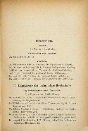 Personalstand. 1877/78