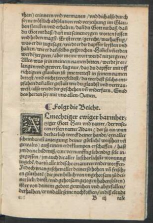 Almechtiger ewiger barmhertziger Gott Herr und vatter ...
