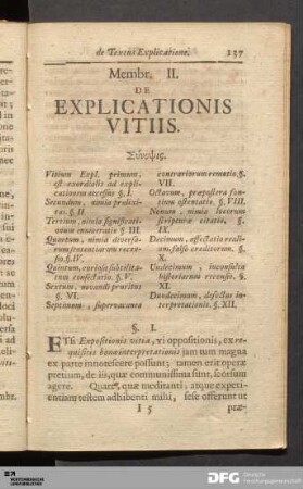 Membr. II. De Explicationis Vitiis