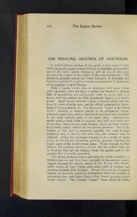 The Pearling Grounds of Australia.