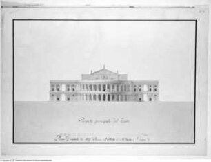 Odeon, Aufriss der Vorderfront