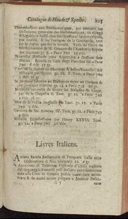 Livres Italiens. - Livres Espagnols.