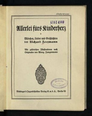 Allerlei fürs Kinderherz : Märchen, Lieder und Geschichten