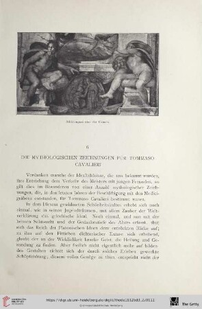 6. Die mythologischen Zeichnungen für Tommaso Cavalieri