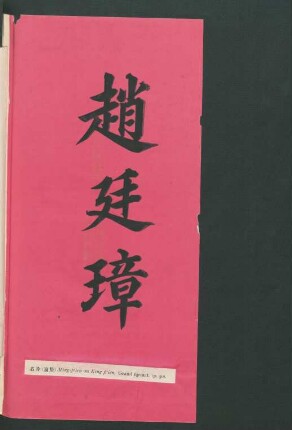Ming-p'ien ou King p'ien. Grand format