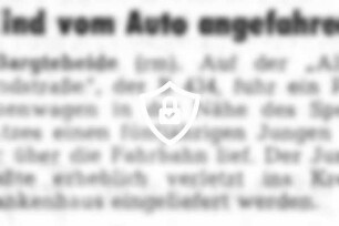 Kind vom Auto angefahren
