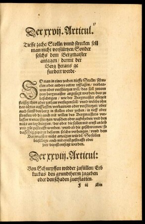 Der xxvii. Articul.