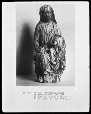 Sitzende Madonna mit Kind