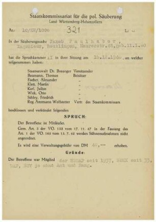 Faulhaber, Jakob