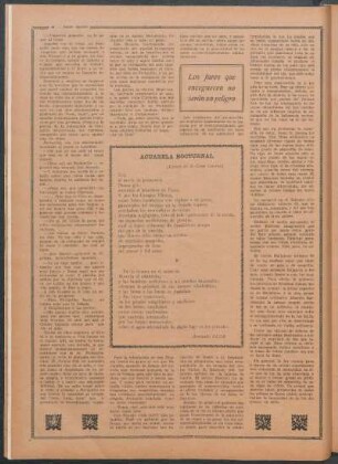 Acuarela nocturnal : (Época de la Gran Guerra)
