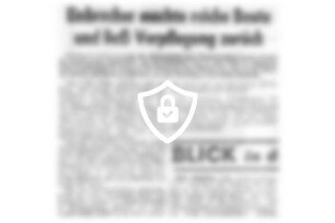 Einbrecher machte reiche Beute und ließ Verpflegung zurück