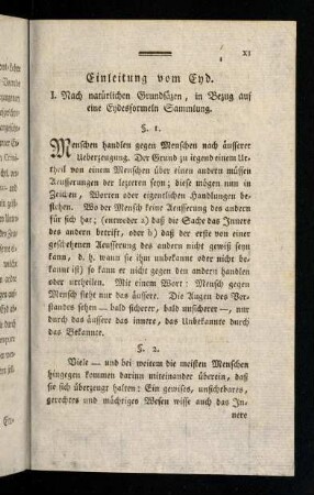XI-XIX, I. Nach natuerlichen Grundsaezen, in ...