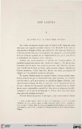 4: Les laques : le Japon va-t-il nous être ouvert?