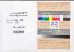 Entnazifizierung Wilhelm Heinz , geb. 27.04.1907 (Stabsoberst)