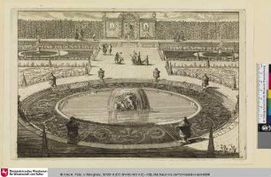 [NOVA FONTIUM DELINEATIO.; Entwurf eines Brunnens mit Darstellung eines Satyrs]