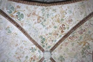 Gewölbebilder mit Drolerien, Ranken- und Laubwerk — Löwen, Ranken- und Laubwerk — Südliche Gewölbekappe