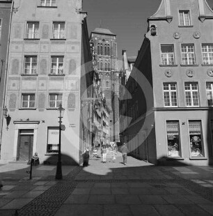 Beutlergasse mit Marienkirche Danzig