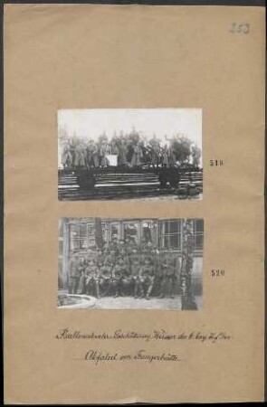 Ballonabwehr-Geschützzug Weisser der 6. bayerischen Infantrie-Division, Abfahrt von Tangerhütte