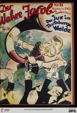 Nr. 21 (12. Oktober 1929) („Sondernummer: Der Jux im Teutoburger Walde“)