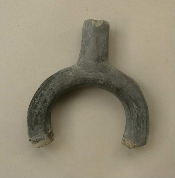 Handle of a clay bottle