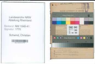 Entnazifizierung Christian Schwind , geb. 03.09.1913 (Baecker)