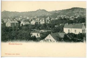 Niederlößnitz. Blick auf Niederlößnitz
