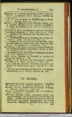 XI. Gedichte