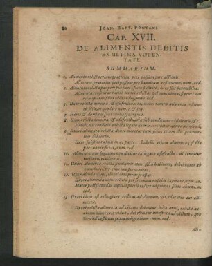 Cap. XVII. De Alimentis Debitis Ex Ultima Voluntate.