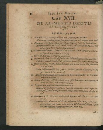 Cap. XVII. De Alimentis Debitis Ex Ultima Voluntate.