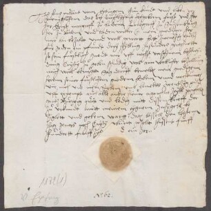 Zwei Zinsquittungen des Truchseß von Rheinfelden gegenüber den Markgrafen Ernst von Baden-Durlach und Karl von Baden