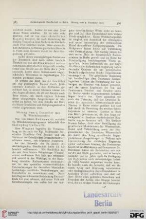 Sitzung vom 9. Dezember 1925. 85. Winckelmannsfest