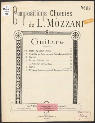 Compositions choisies : guitare, 5. Prière
